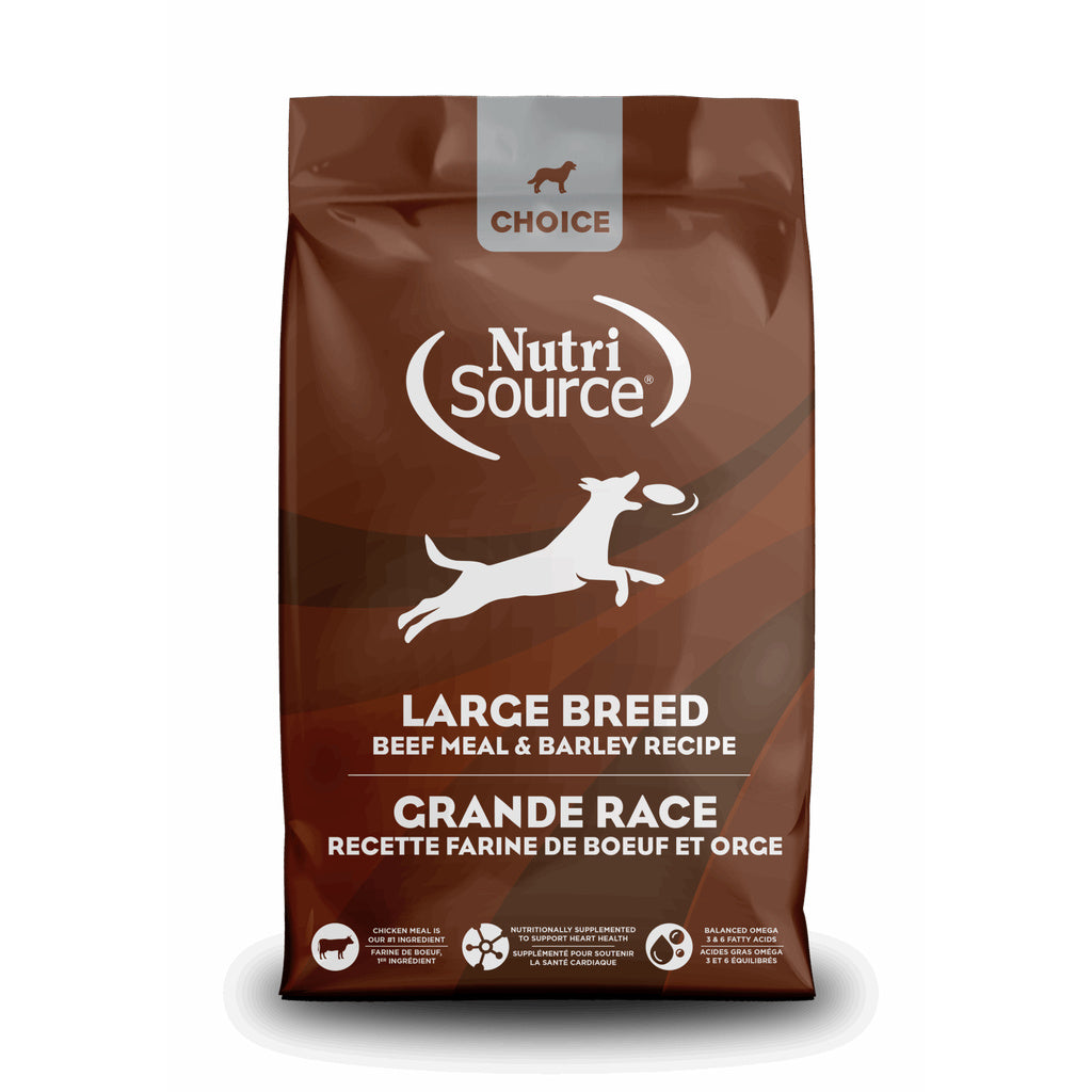 NutriSource Choice Large Breed Beef & Barley Dog Food 40 lb