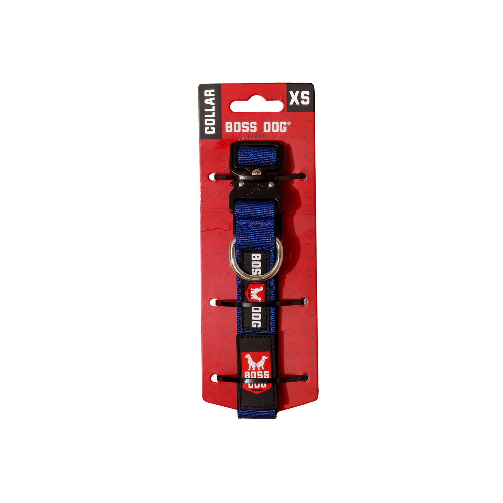 Boss Dog Tactical Extra Small Blue Collar (1" wide): 11"-14" adjustable