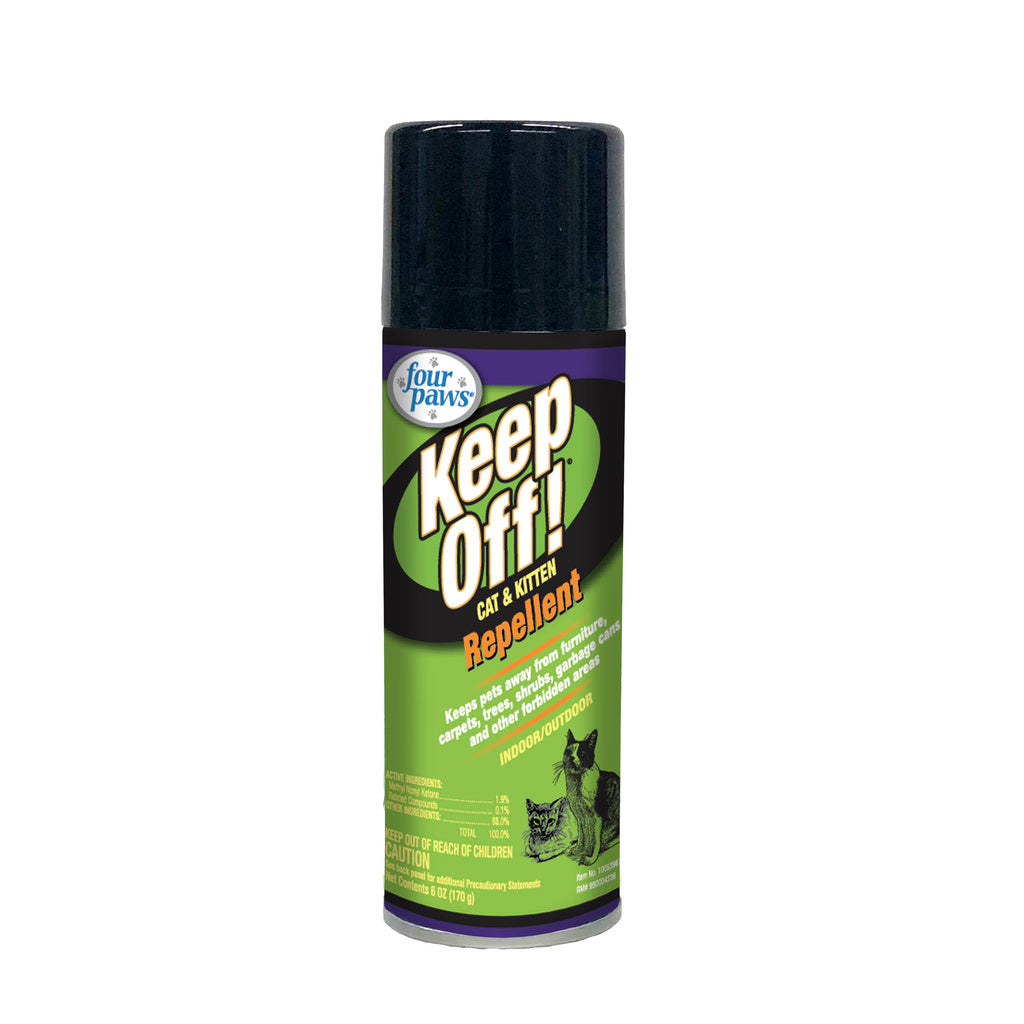 Four Paws Keep Off! Cat & Kitten Repellent Spray - Indoor & Outdoor, 6 oz
