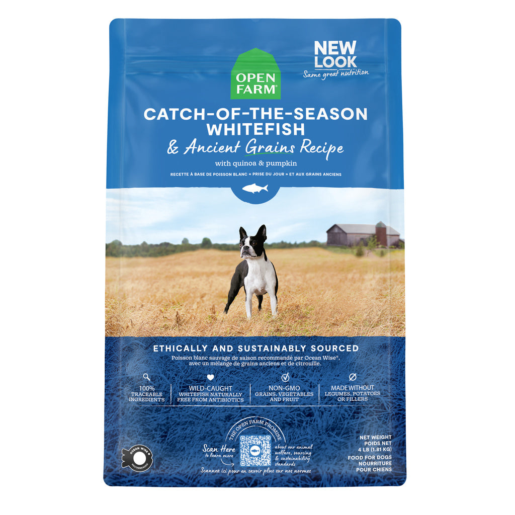 Open Farm Catch-of-the-Season Whitefish Ancient Grain Dry Dog Food - 4lb Bag