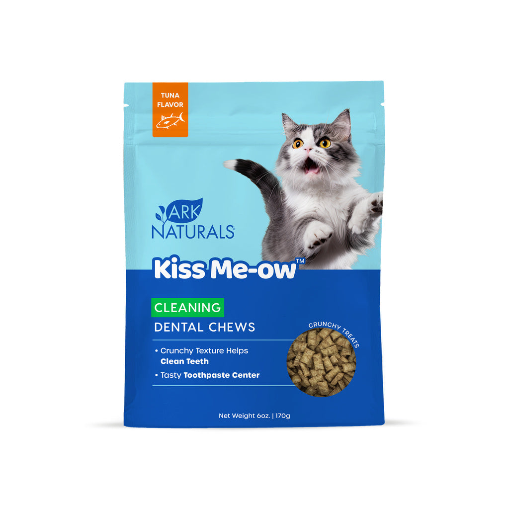 Ark Naturals Kiss Me-Ow Cleaning Tuna Dental Chews for Cats, 6 oz