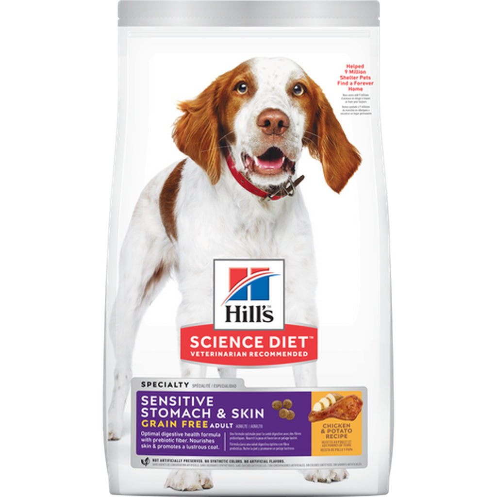 Hill's Science Diet Adult Sensitive Stomach & Skin Grain Free Chicken & Potato Recipe Dry Dog Food, 24 lb Bag
