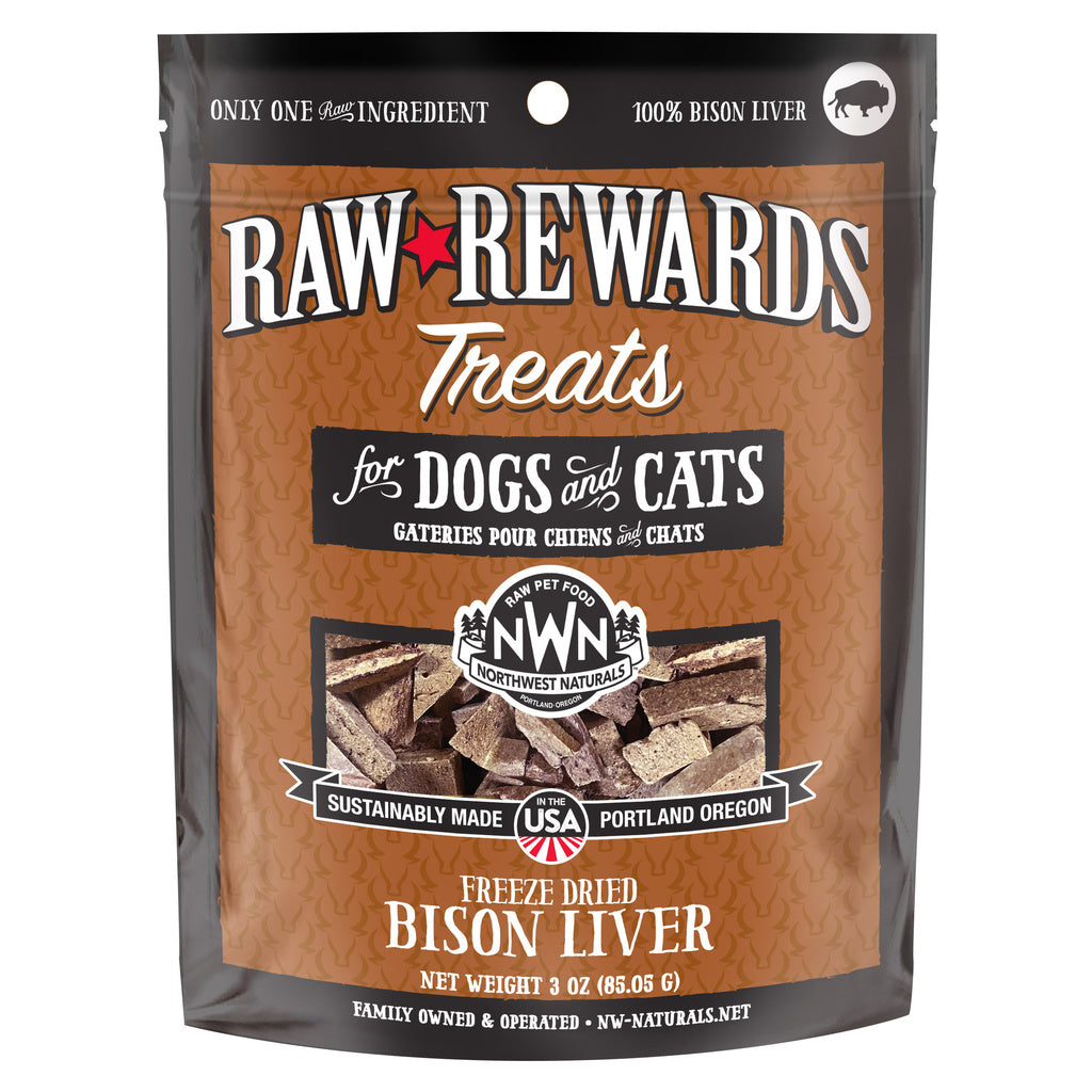 Northwest Naturals Freeze-Dried Bison Liver Treats 3oz