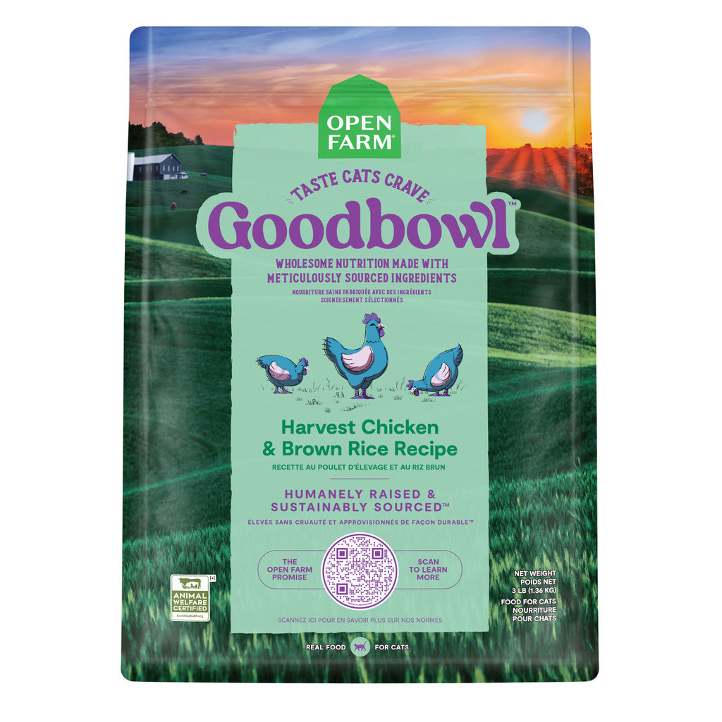 Open Farm Goodbowl Harvest Chicken & Brown Rice Dry Cat Food - 7 lb