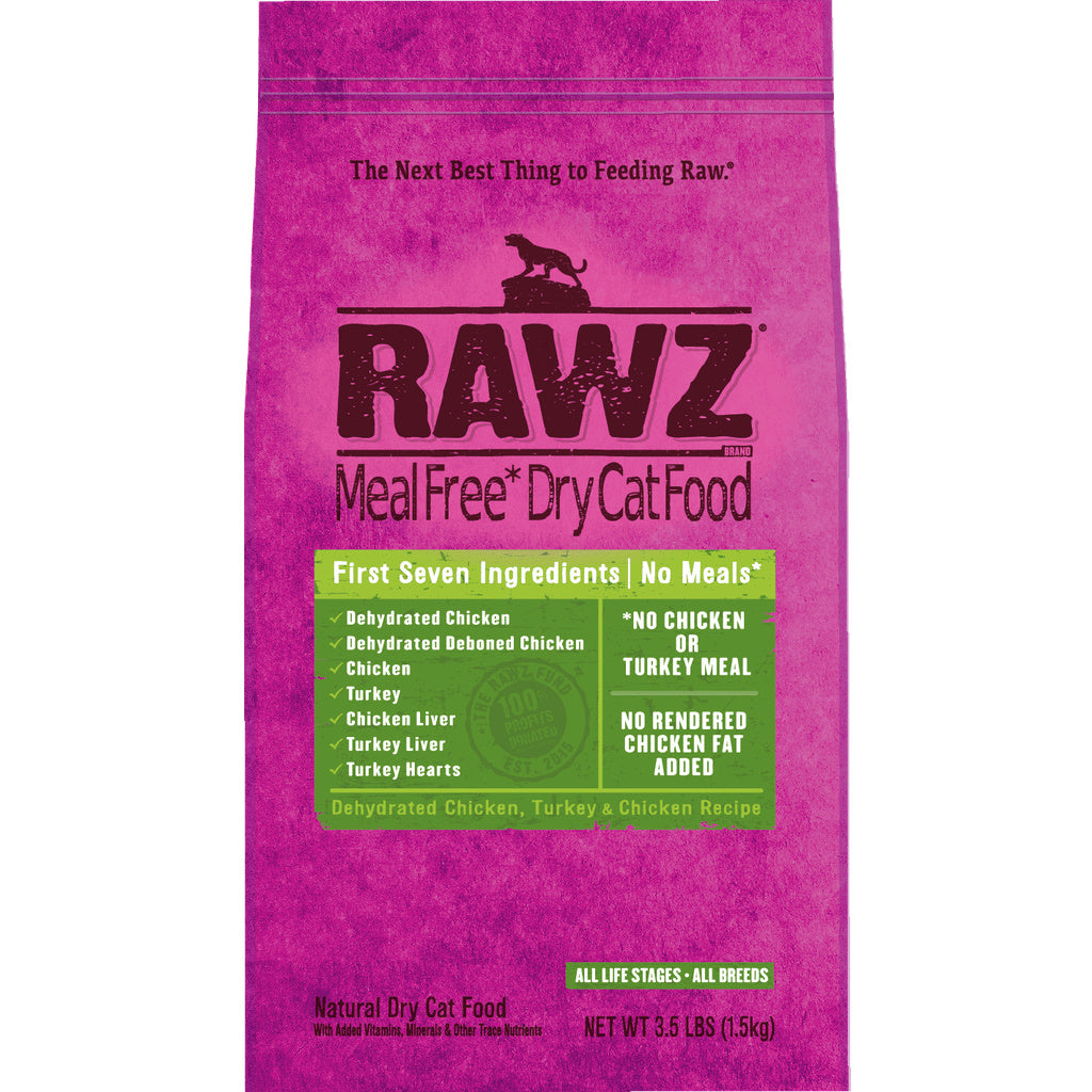 Rawz Cat Food Dry Grain-Free Chicken & Turkey Recipe, All Life Stages, 1.75 lb