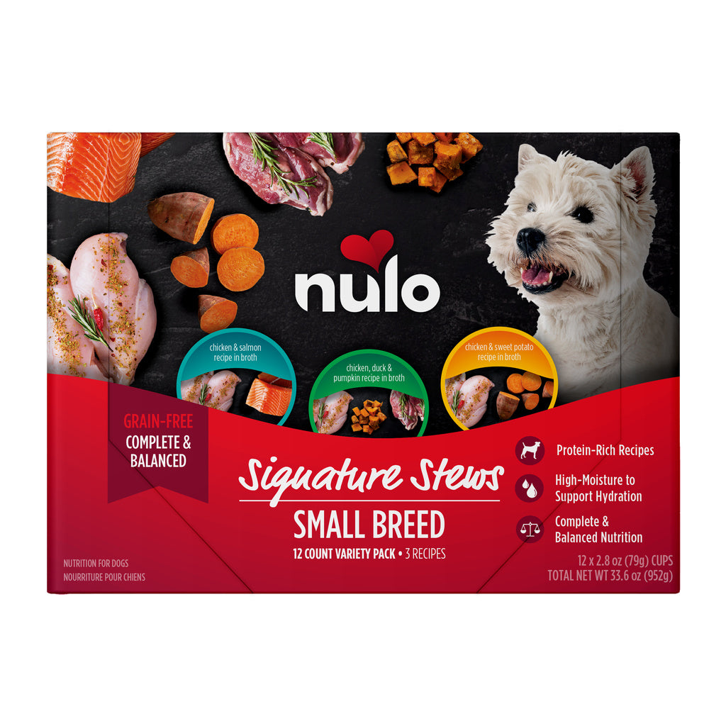Nulo Signature Stews Small Breed Wet Dog Food Variety Pack - 2.8 oz, 12 Count