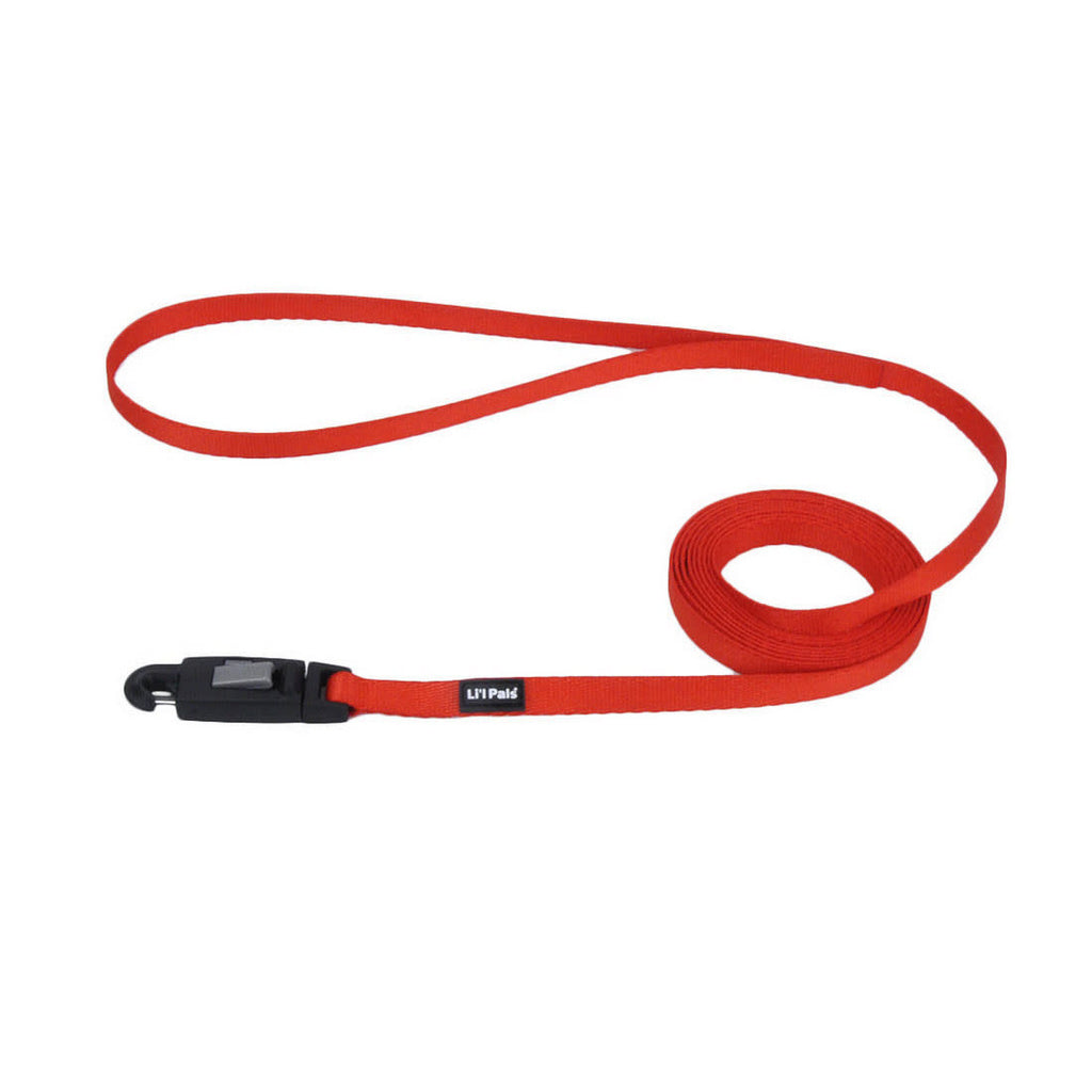 Li'l Pals Dog Leash with E-Z Snap, Red, X-Small, 5/16" x 6ft, Coastal Pet