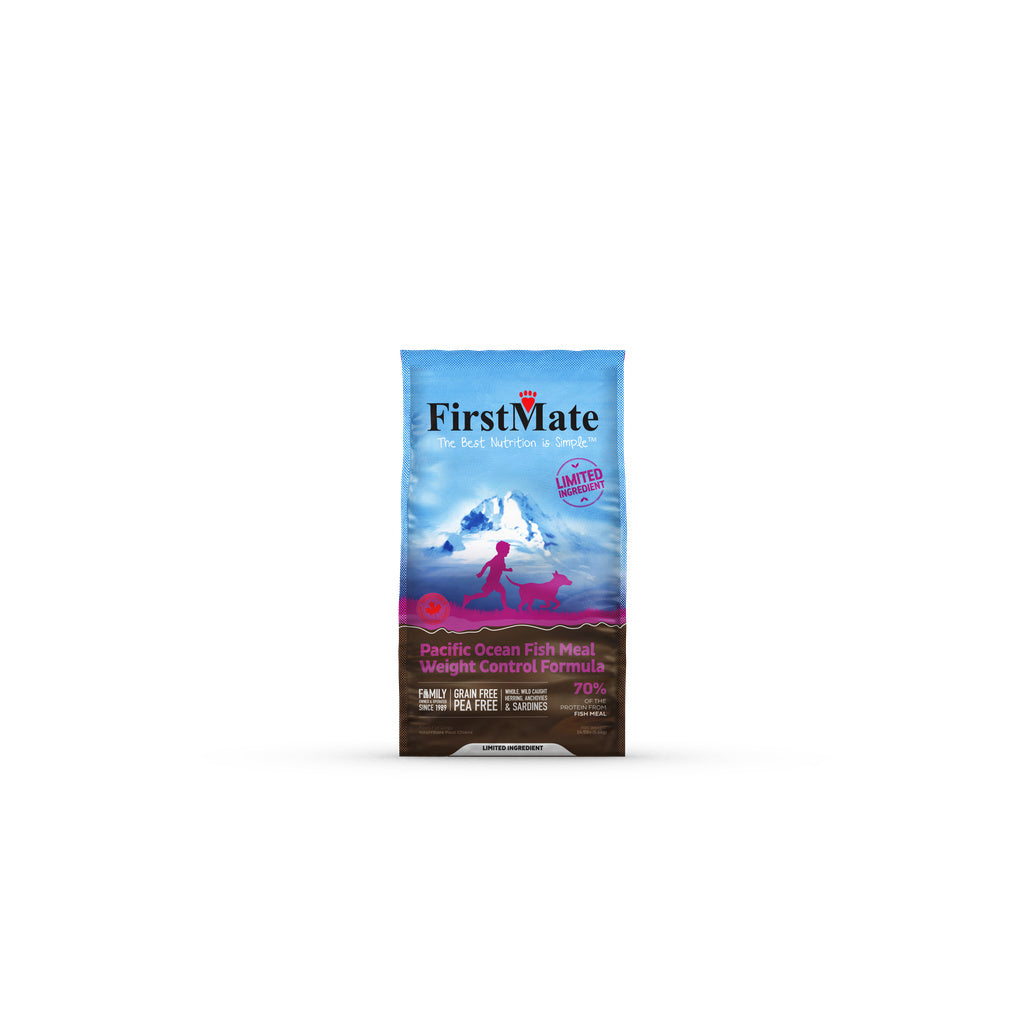 FirstMate Pacific Ocean Fish Weight Control & Senior Dog Food, 14.5 lb Grain-Free LID