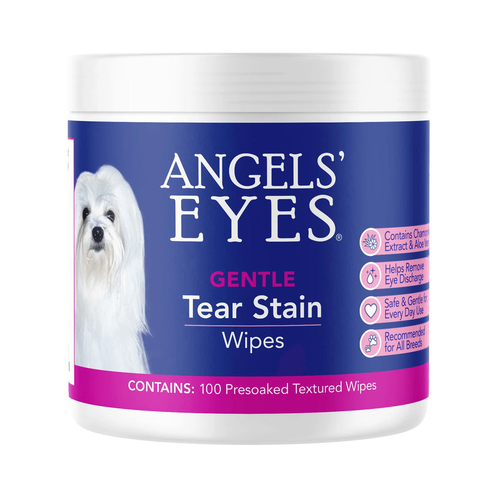 Angels' Eyes Gentle Tear Stain Wipes for Dogs, 100 Count