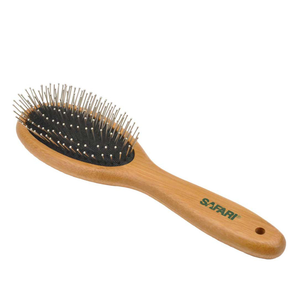 Coastal Pet Safari Wire Pin Dog Brush with Bamboo Handle - Large