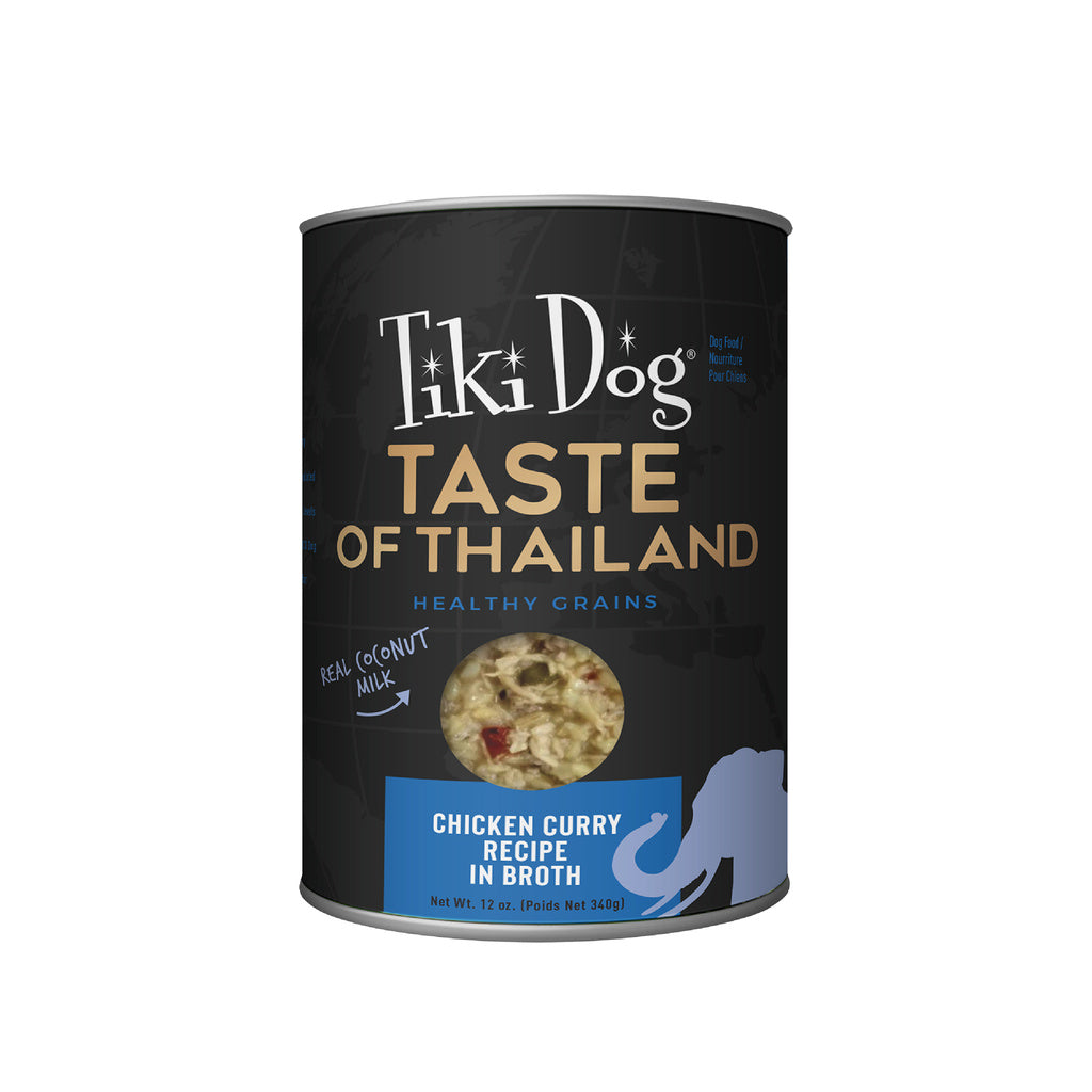 Tiki Dog Taste of the World Thailand Chicken Recipe - 12 oz Cans (Case of 8)