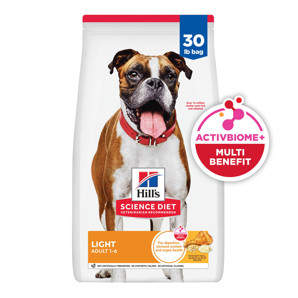 Hill's Science Diet Adult Light Chicken & Barley Dry Dog Food, 30 lb Bag