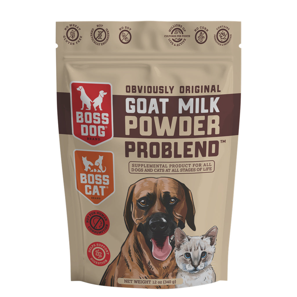Boss Dog Goat Milk Powder Problend - 12oz - for Dogs & Cats - Probiotics & Taurine
