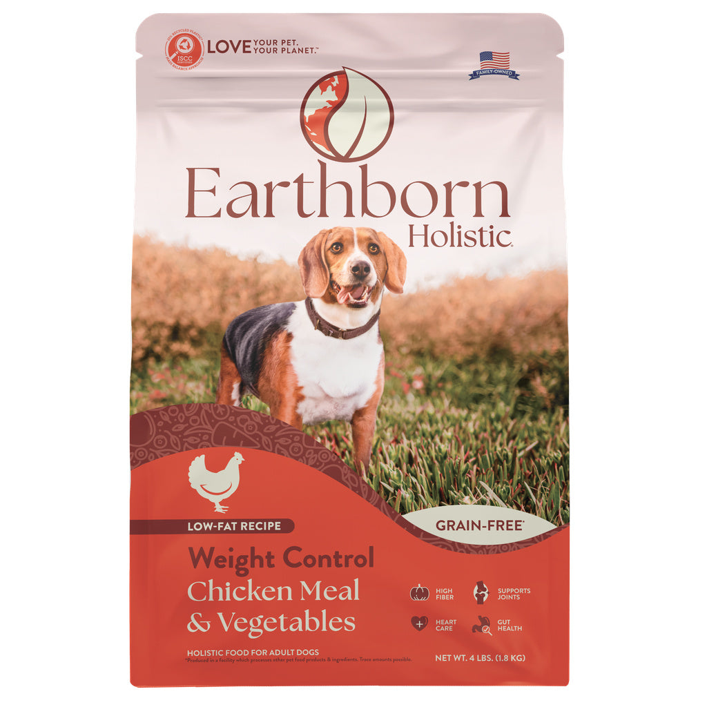 Earthborn Holistic Weight Control Chicken Meal & Vegetables Grain-Free Dry Dog Food - 4 lb