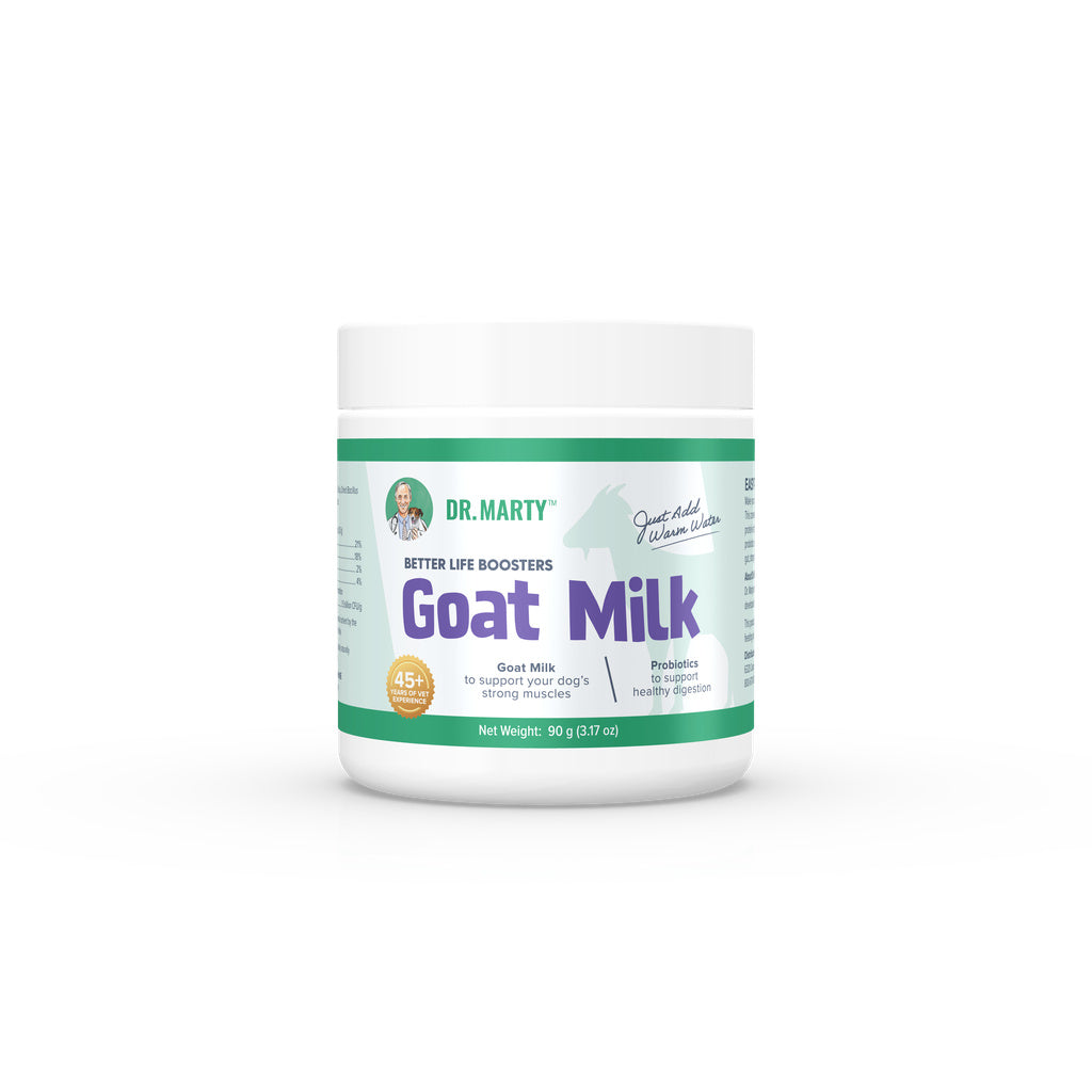 Dr. Marty Better Life Boosters Goat Milk Powder for Dogs - 3.17 oz (90g) Probiotic Supplement