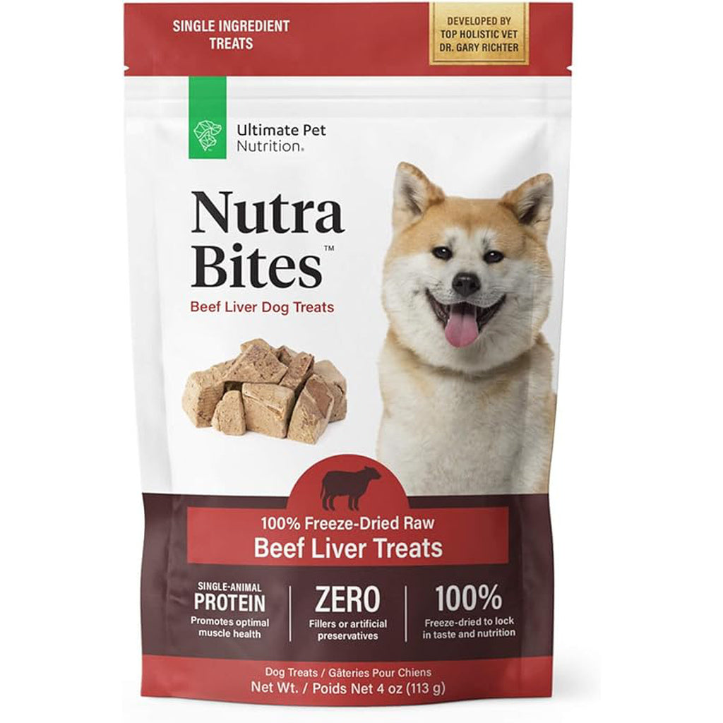 Ultimate Pet Nutrition Nutra Bites Freeze Dried Beef Liver Dog Treats - 4 oz