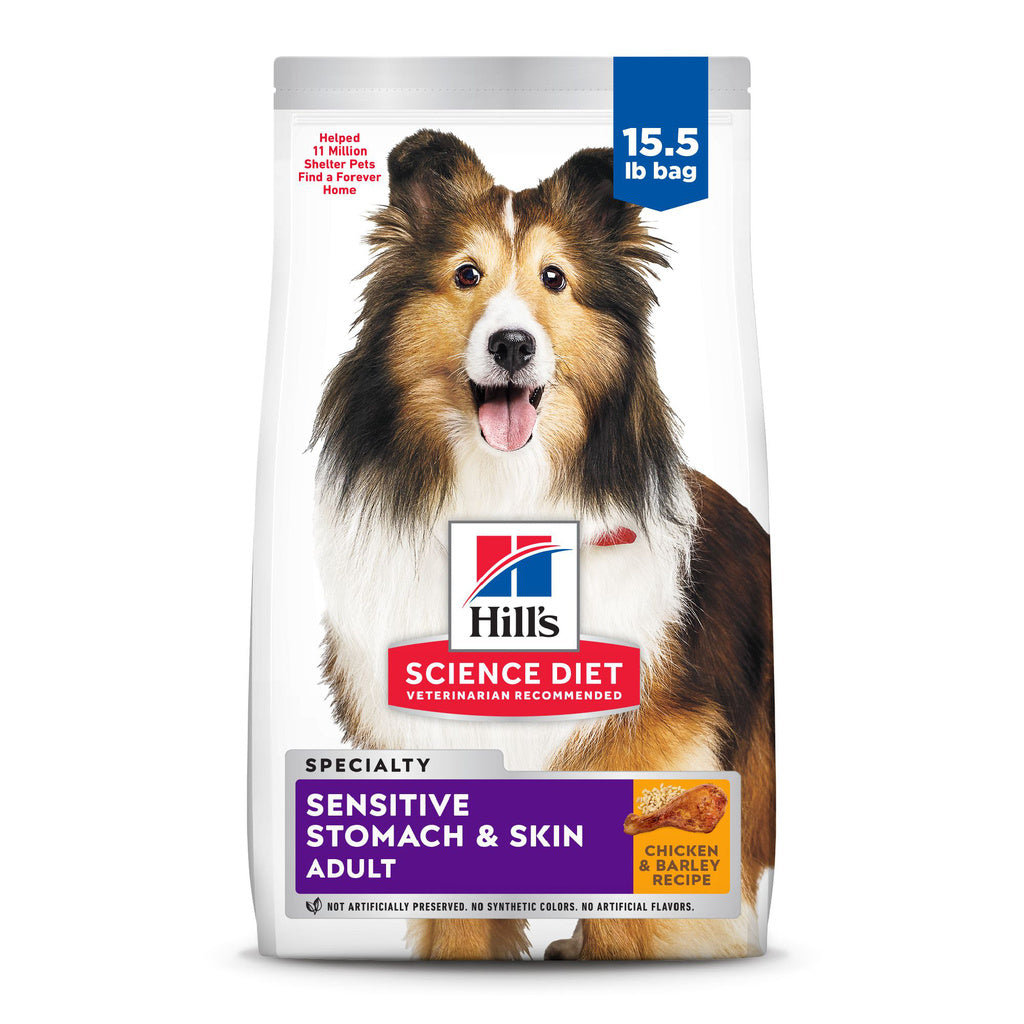 Hill's Science Diet Adult Sensitive Stomach & Skin Chicken Recipe Dry Dog Food 15.5 lb Bag