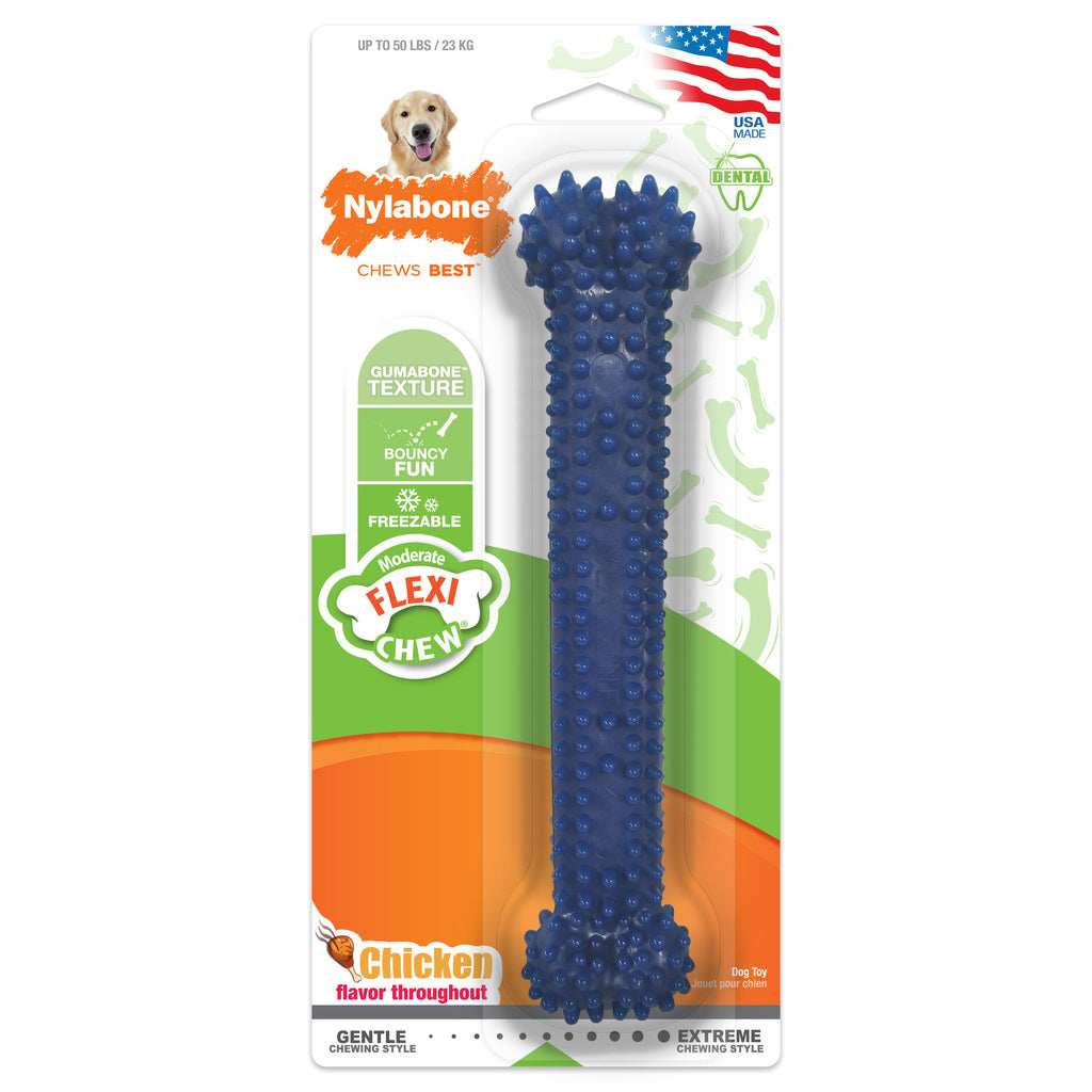 Nylabone Moderate Chew FlexiChew Dental Chew Toy Chicken Large/Giant