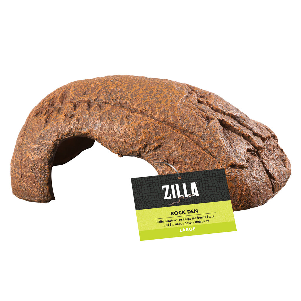 Zilla Rock Den - Large - Reptile Hideout Terrarium Accessory