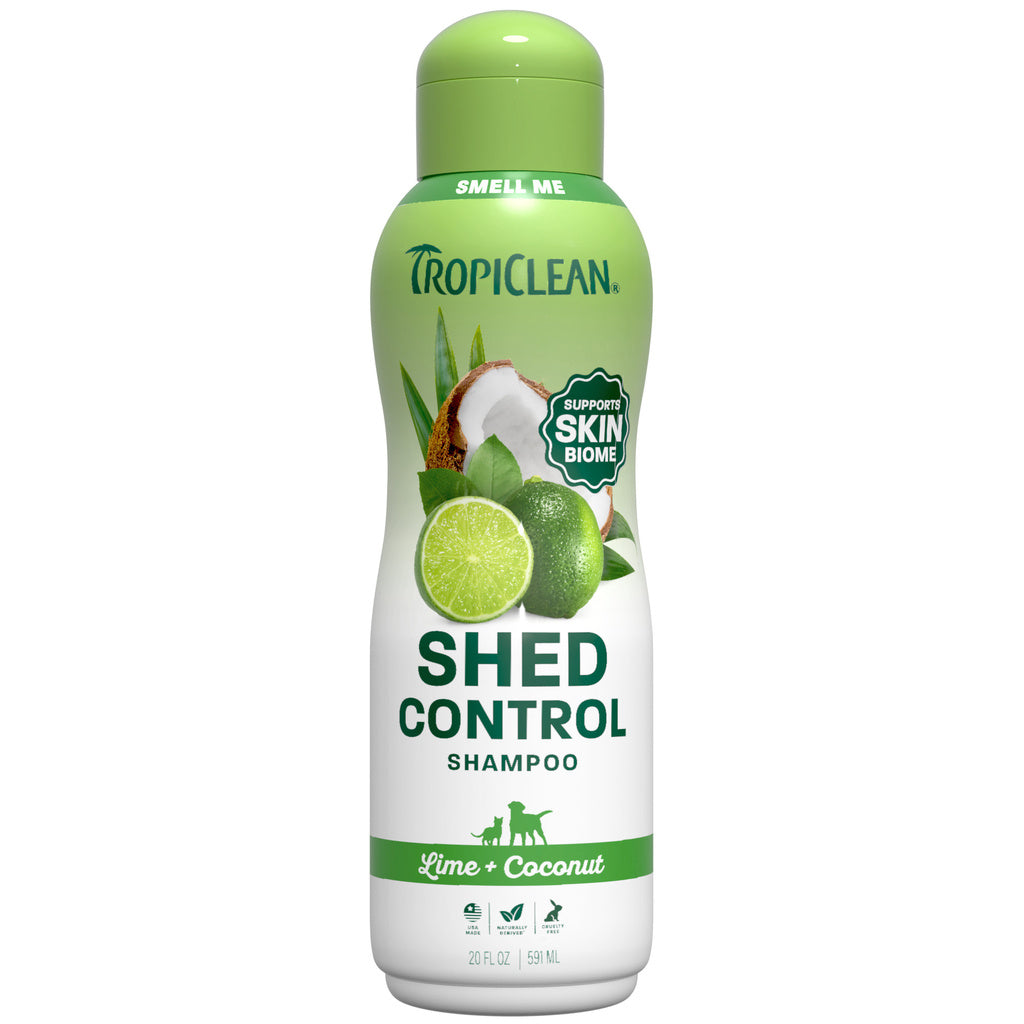 TropiClean Lime & Coconut Deshedding Dog & Cat Shampoo 20 oz
