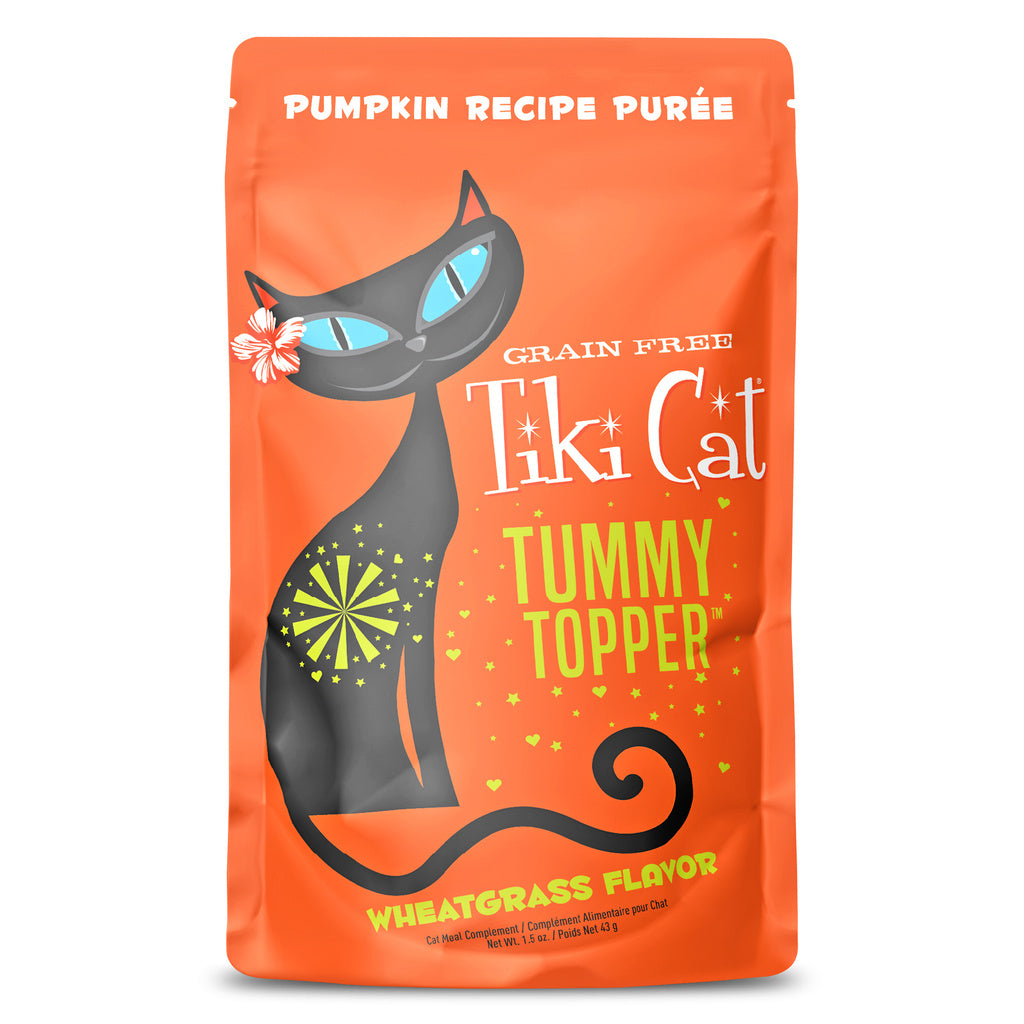 Tiki Cat Born Carnivore Digestion Pumpkin Puree Cat Food Topper, 1.5 oz Pouch