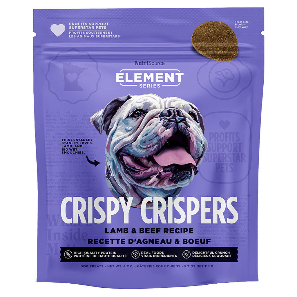 NutriSource Elements Beef & Lamb Crispy Crispers Dog Treats, 4 oz