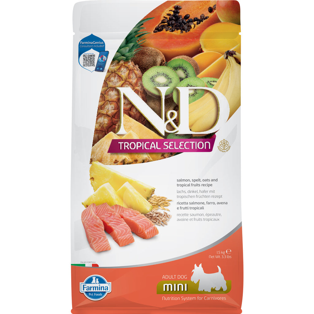 Farmina N&D Tropical Selection Salmon Adult Mini Dog Food, 5kg / 11lb