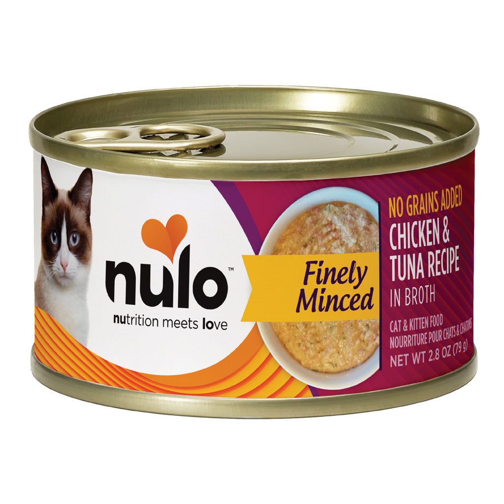 Nulo Freestyle Minced Chicken & Tuna Recipe Wet Cat & Kitten Food, 2.8 oz Can