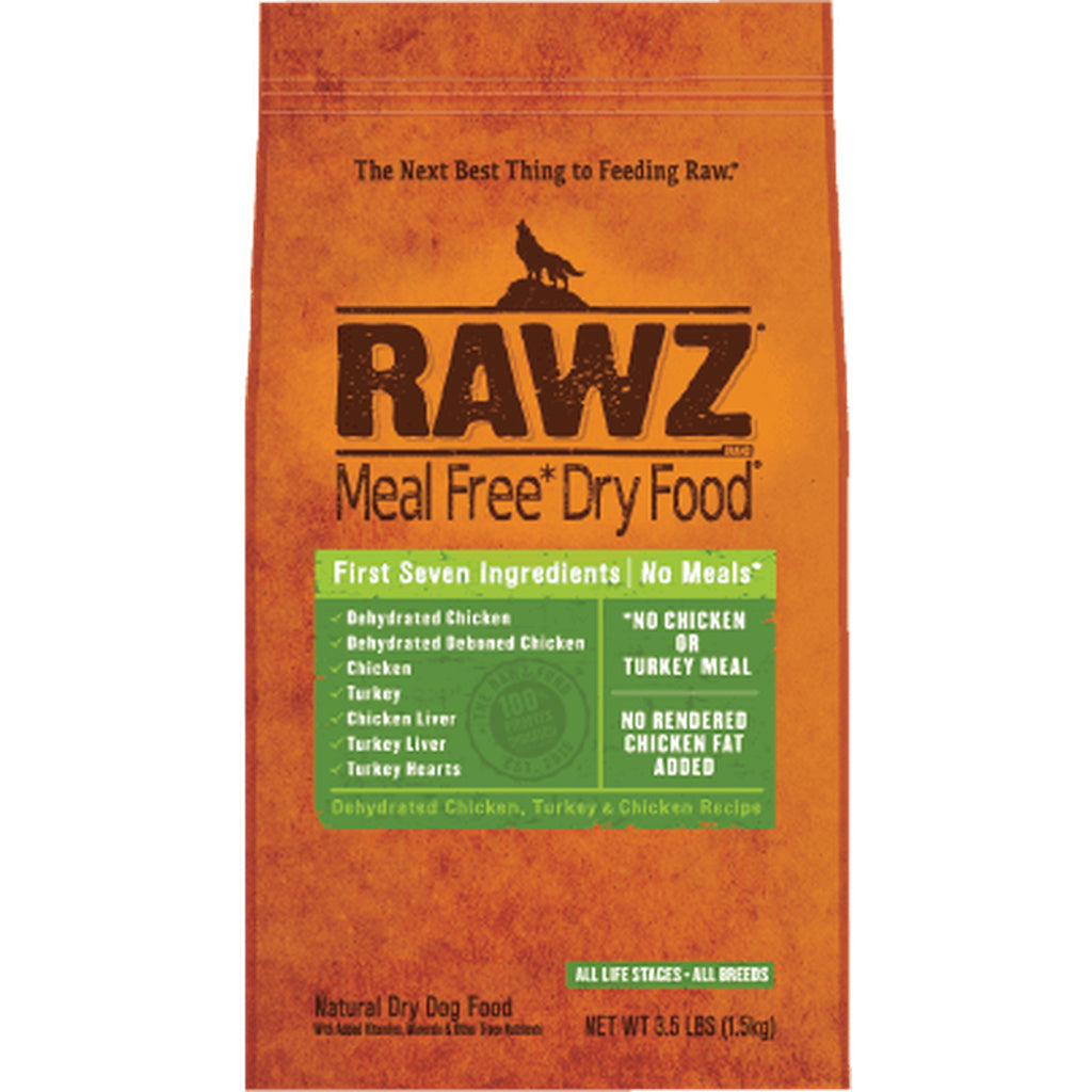 Rawz Dry Dog Food - Chicken & Turkey Recipe, 10 lbs, Grain-Free