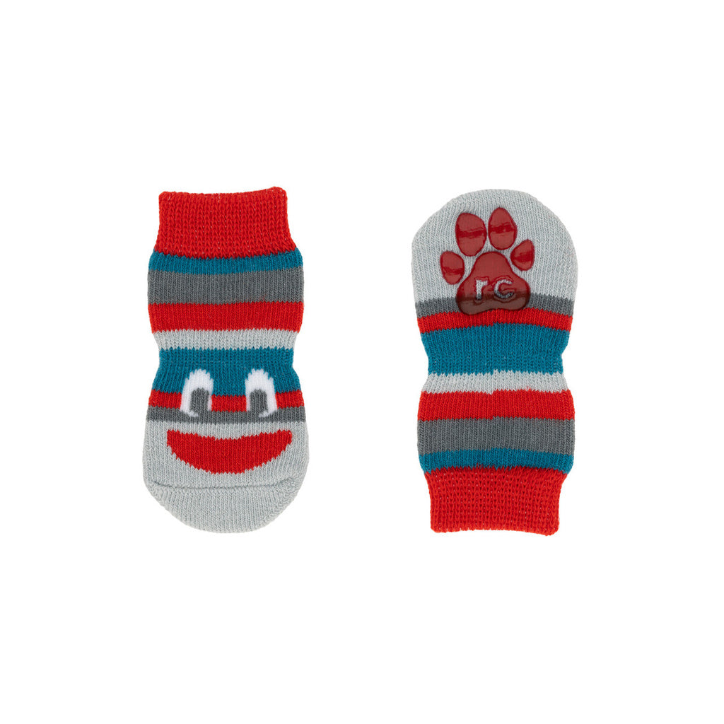 RC Pet Products Fun PAWks Dog Socks - Anti-Slip, Stylish, Functional, Protective - XS, Bandit