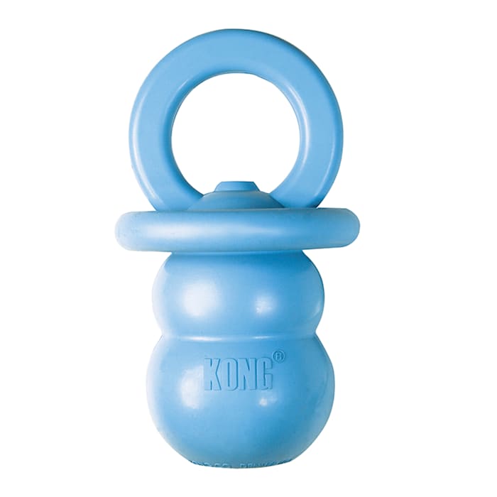 KONG Puppy Binkie Dog Toy - Small, Teething Rubber Toy (Colors Vary)