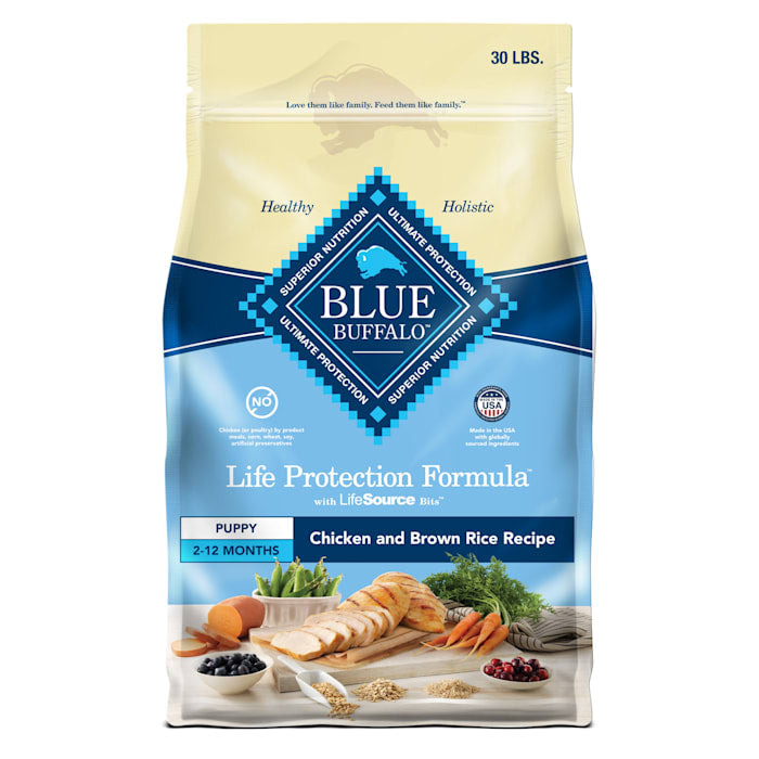 Blue Buffalo Life Protection Puppy Food - Chicken and Brown Rice, 30 lb Bag