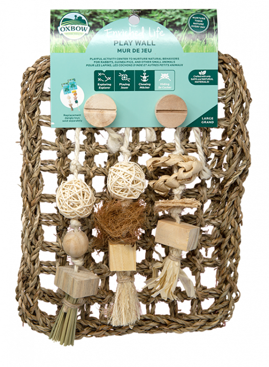 Oxbow Enriched Life Play Wall - Large - Small Animal Toy for Rabbits, Guinea Pigs & More