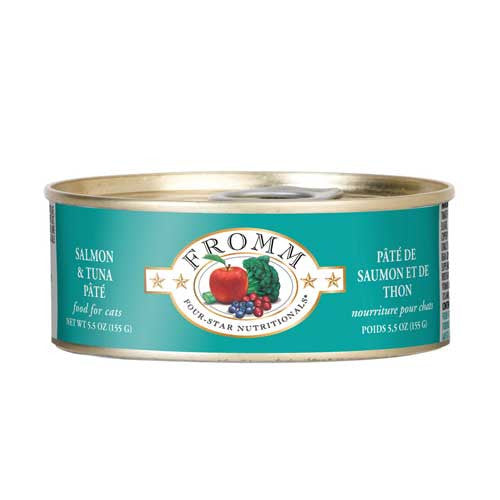 Fromm Four-Star Salmon & Tuna Pâté Canned Cat Food, 5.5 oz