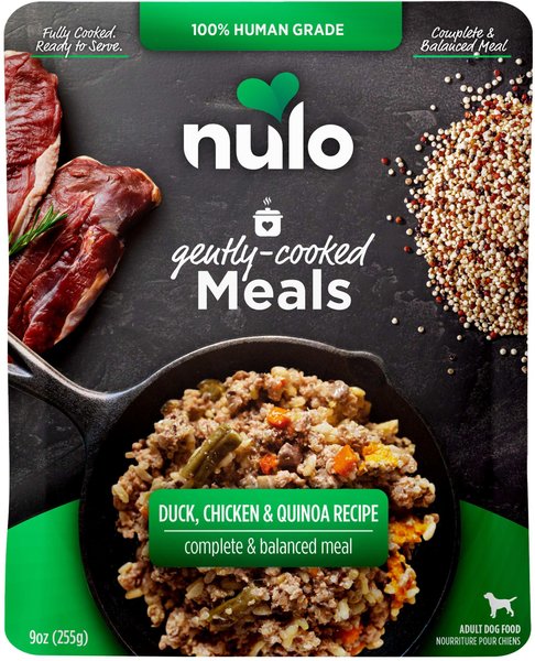 Nulo Gently Cooked Duck, Chicken & Quinoa Recipe Wet Dog Food, 9 oz Pouch