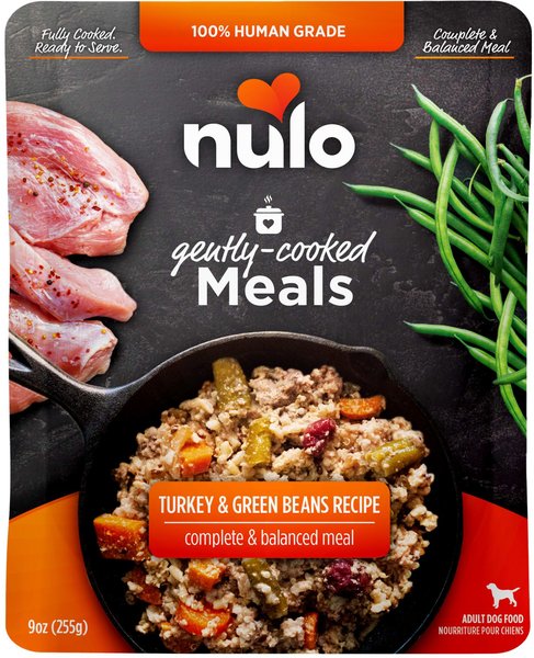Nulo Gently Cooked Meals Turkey & Green Beans Recipe Wet Dog Food, 9 oz Pouch