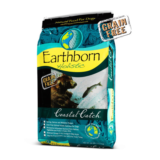 Earthborn Holistic Coastal Catch Grain-Free Dry Dog Food, Salmon & Whitefish, 4 lbs