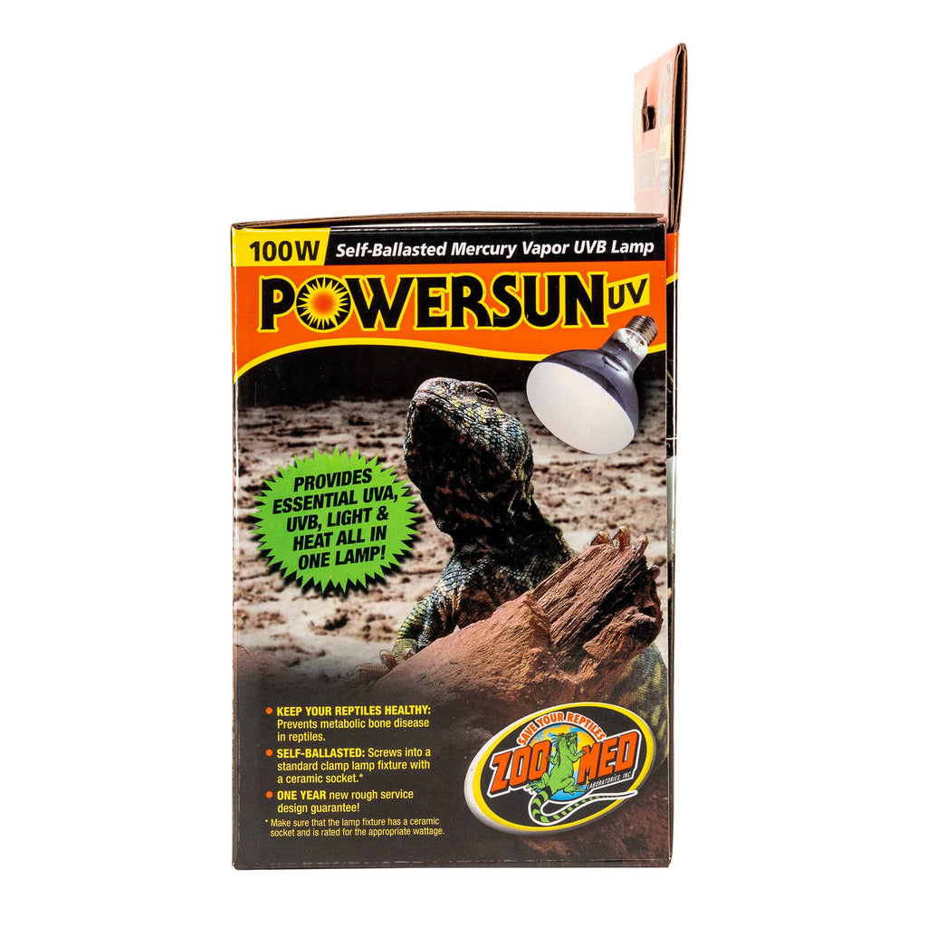 Zoo Med PowerSun UV 100W Self-Ballasted Mercury Vapor UVB Lamp
