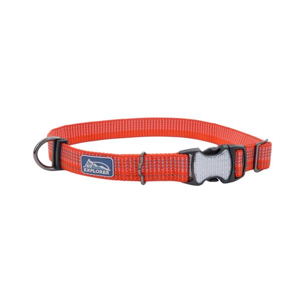 Coastal Pet K9 Explorer Brights Reflective Adjustable Dog Collar, Canyon, 1" x 12"-18"