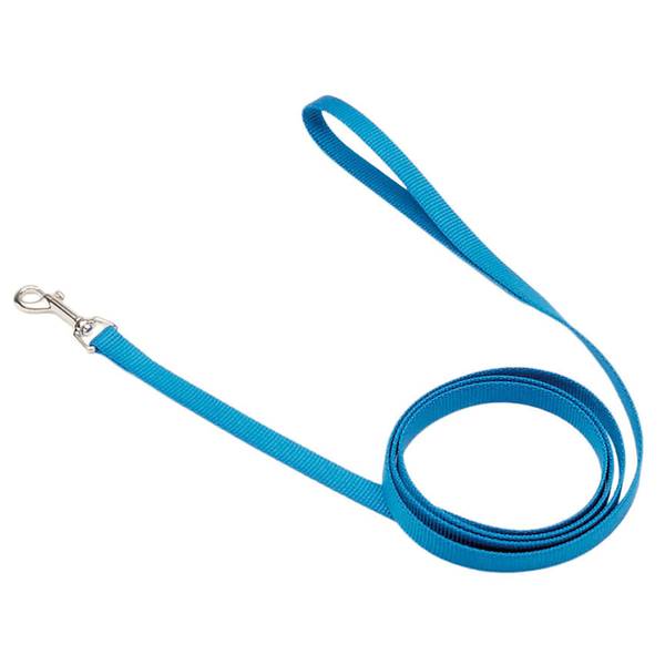 Coastal Single-Ply Dog Leash, Blue Lagoon, 5/8 inch x 6 ft