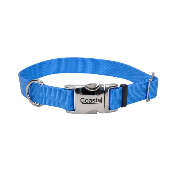 Coastal Pet 1"x18-26" Blue Lagoon Collar with Metal Buckle