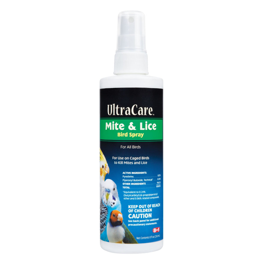 UltraCare Mite And Lice Bird Spray 8 Ounces, For All Cage...