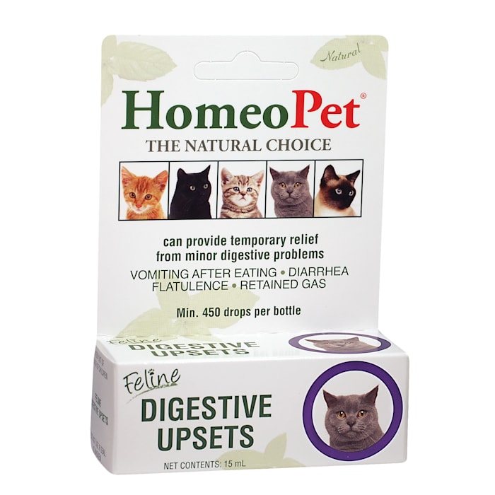 HomeoPet Feline Digestive Upsets - Natural Relief for Cat Digestive Issues - 15ml Drops