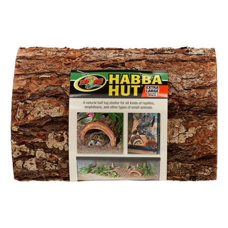 Zoo Med Habba Hut Extra Large - Reptile Terrarium Hideaway - Natural Fir Wood