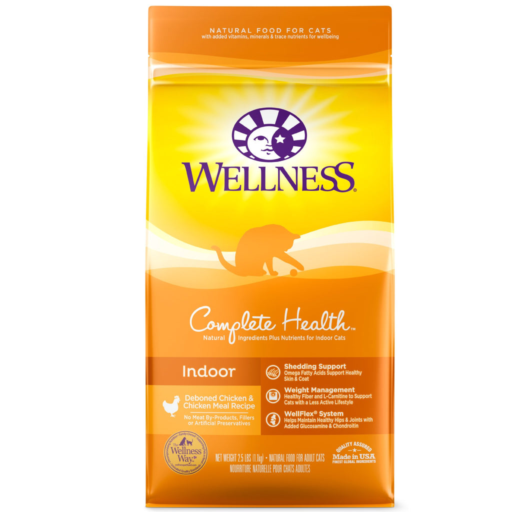 Wellness Complete Health Natural Dry Cat Food, Indoor Deb...