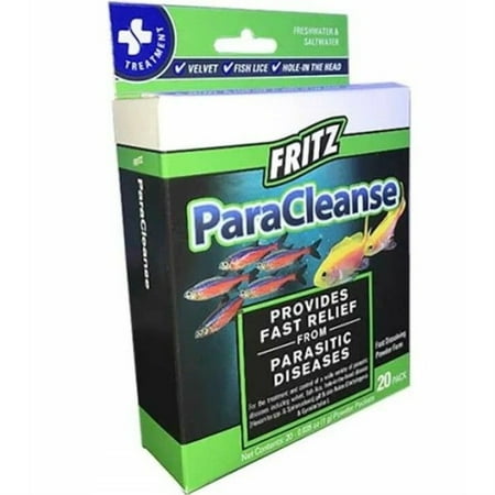 Fritz Aquatics ParaCleanse Parasitic Fish Medication - 20 Count