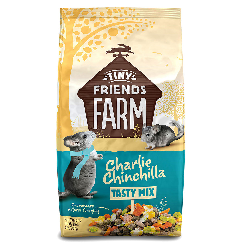 Supremepetfoods Charlie Chinchilla Food, 2-Pound Bag, High Fiber, Low Fat Diet