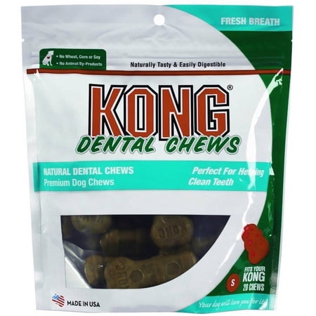 KONG Dental Chews Breath Fresh, Small, 20pk