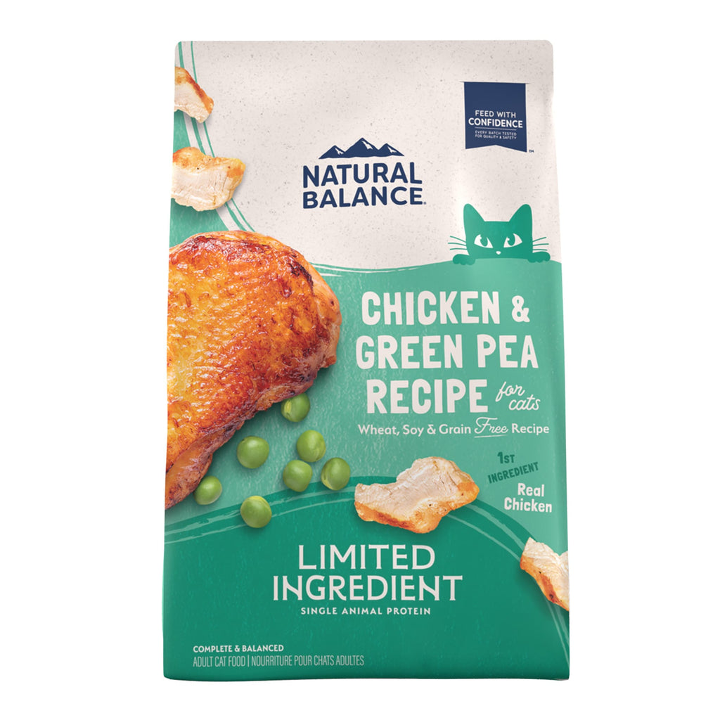Natural Balance LID Green Pea & Chicken Dry Cat Food, 5 lb Bag