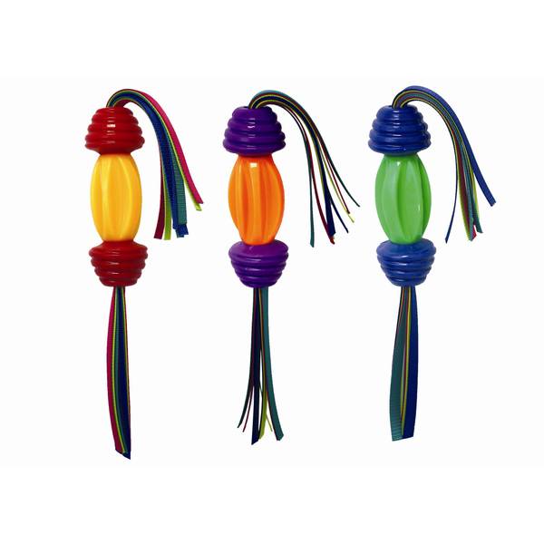Multipet Giggle Stick Dog Toy - Assorted Colors - Makes a Giggling Sound
